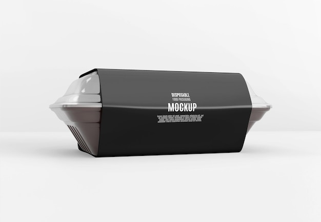 Food box packaging mockup