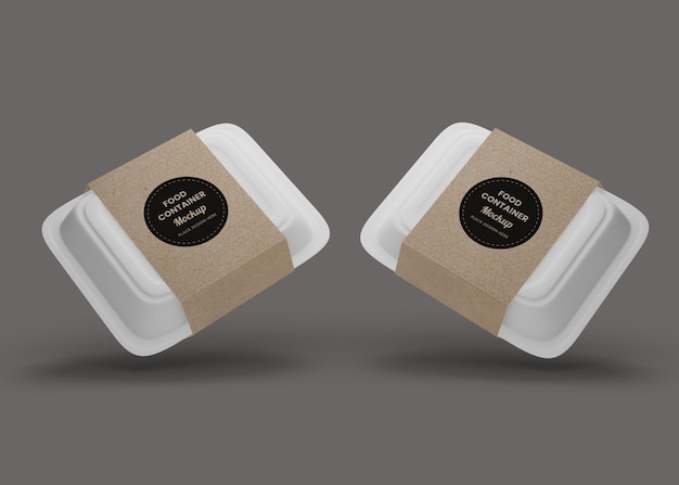 Food box packaging mockup