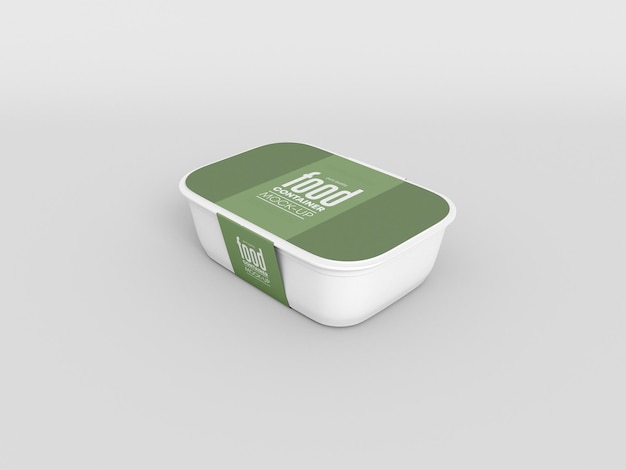 Food box packaging mockup