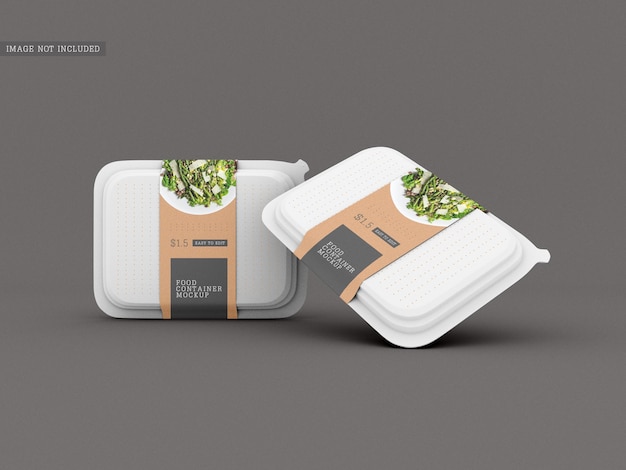 Food box packaging mockup