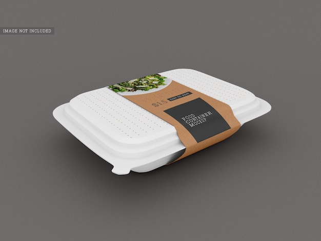 Food box packaging mockup