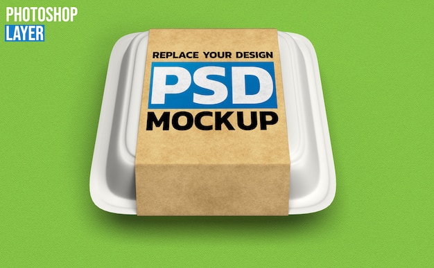 Food boxes mockup