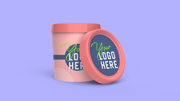 Food Bucket Mockup