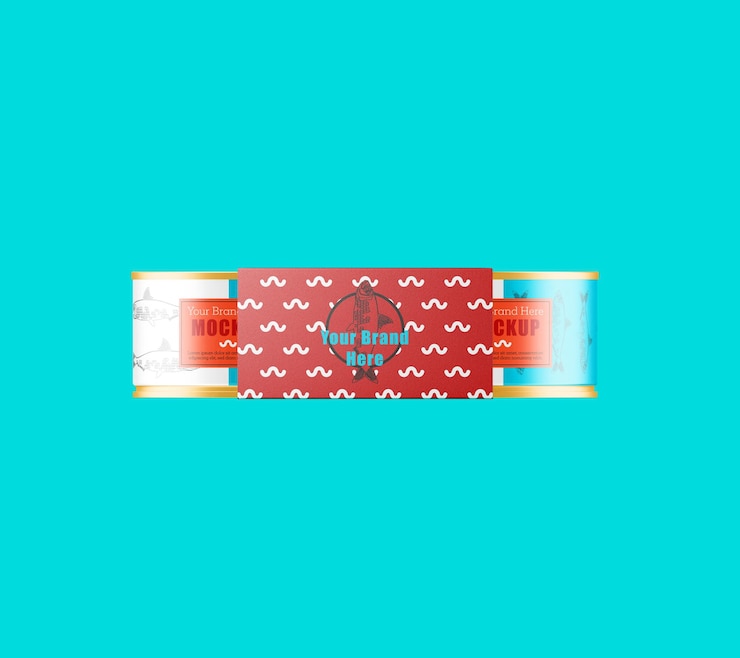 PSD food can mockup