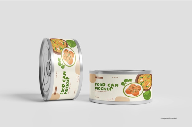 Food can mockup