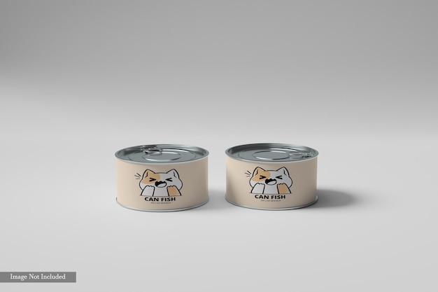 PSD food can mockup