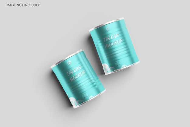 PSD food can mockup