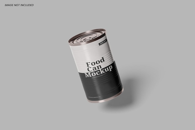 PSD food can mockup