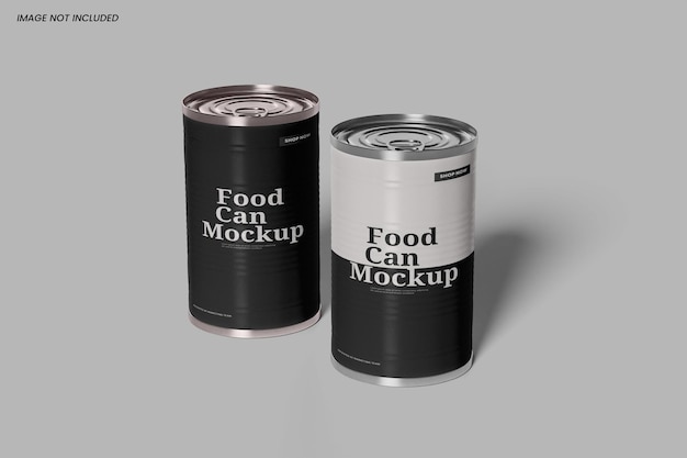 PSD food can mockup