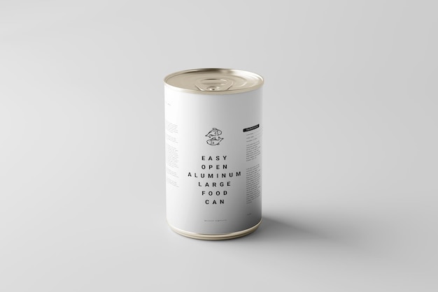 PSD food can mockup