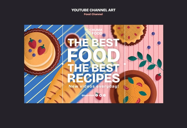 PSD food channel template design