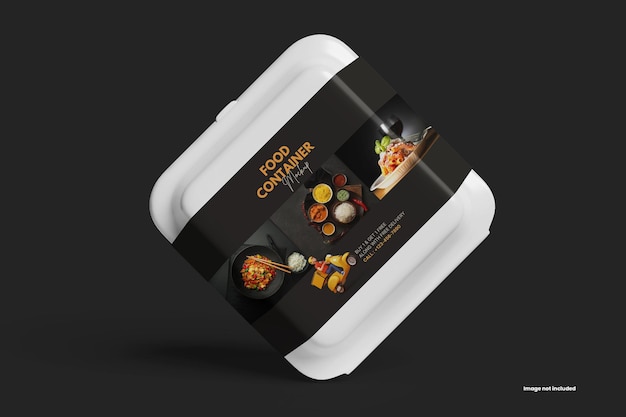 PSD food container mockup