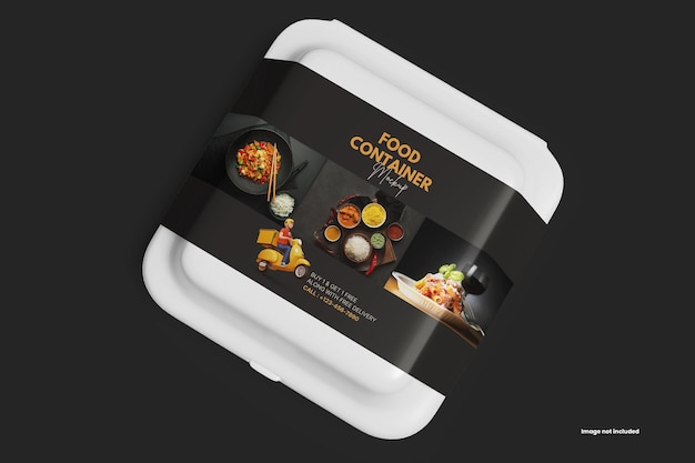 Food container mockup