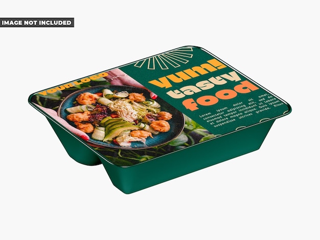 PSD food container mockup