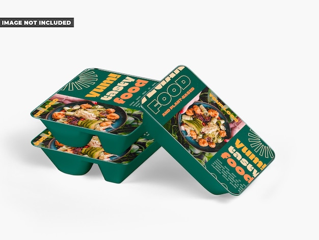 PSD food container mockup