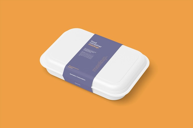 PSD food container mockup