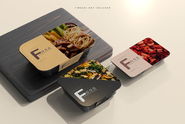 Food container mockup