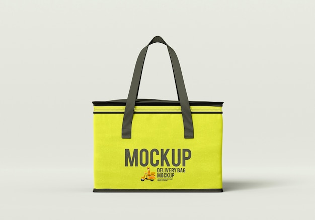 PSD food delivery bag mock-up design