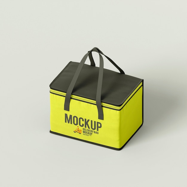 Food delivery bag mock-up design