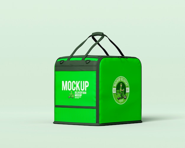 Food delivery bag mock-up design