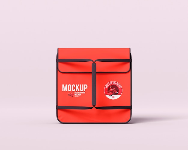 Food delivery bag mock-up design