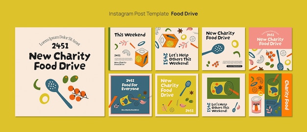 food drive template design