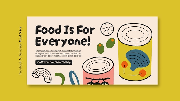 Food drive template design