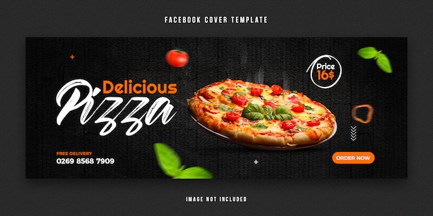 Food facebook cover design template