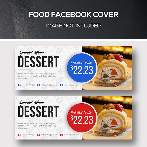 PSD food facebook cover