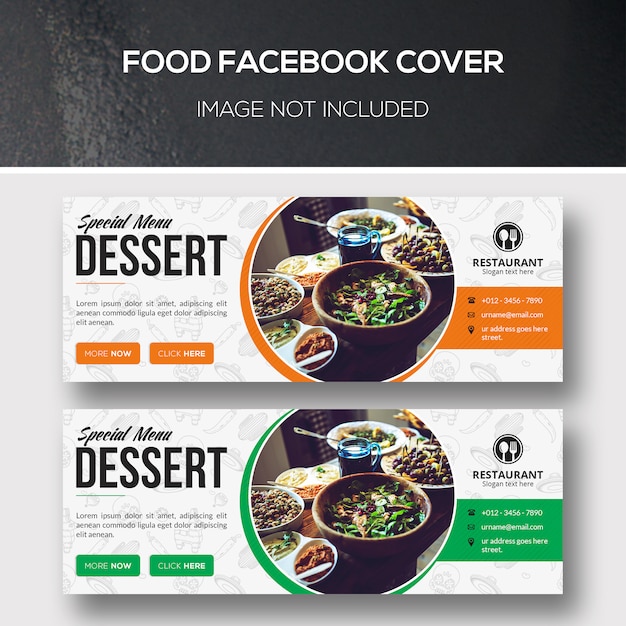 PSD food facebook cover