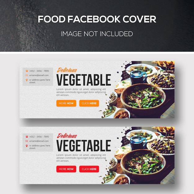 PSD food facebook cover