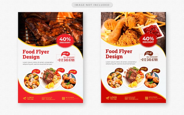 PSD food flyer design