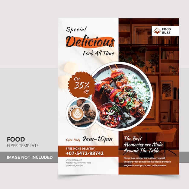 PSD food flyer