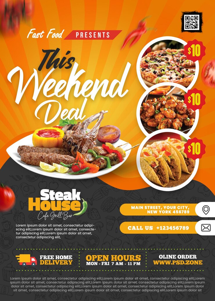 PSD food flyers