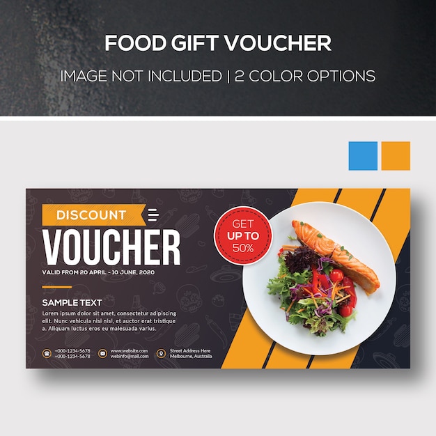 PSD food gift voucher