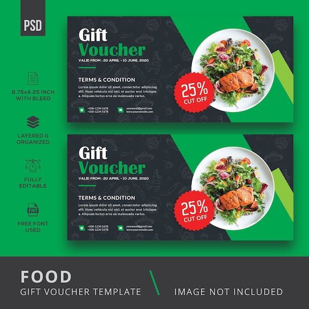 PSD food gift voucher