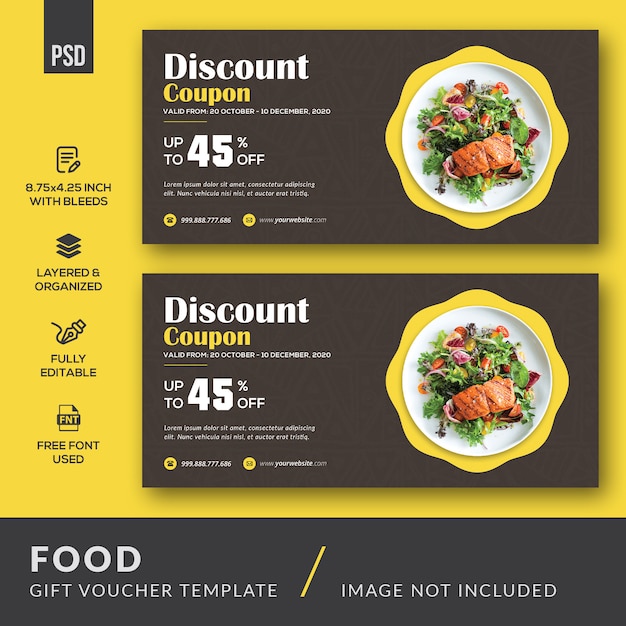 PSD food gift voucher