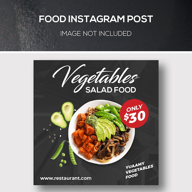 PSD food instagram post