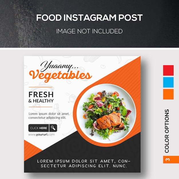 PSD food instagram post