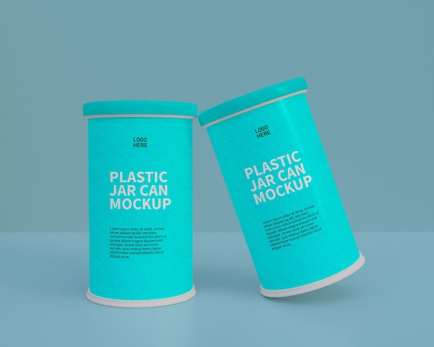 PSD food jar can mockup food container jar mockup