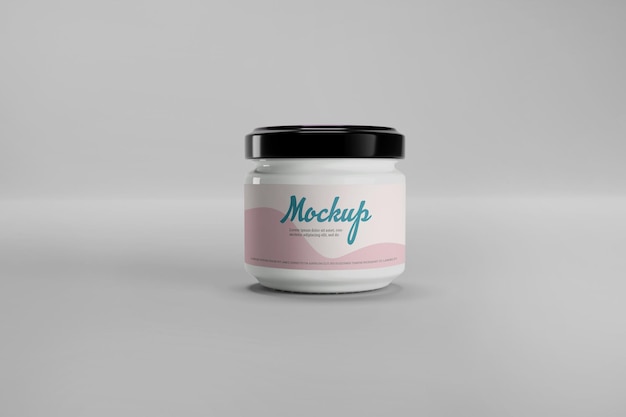 Food jar mockup