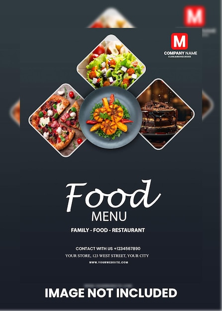 Food menu flyer design