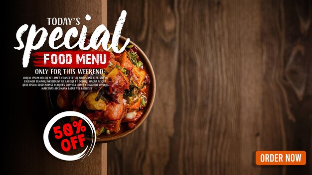 Food menu template | Premium AI-generated PSD