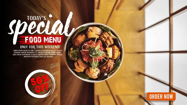 Premium PSD | Food menu template