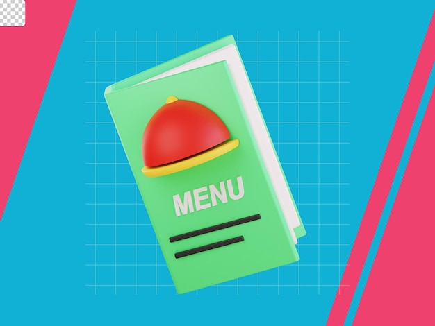 Food menu3d icon