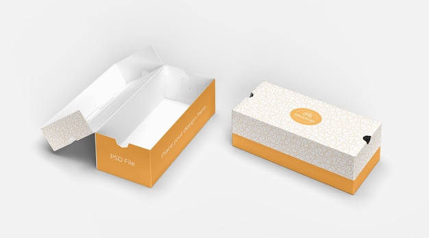 Food packaging mockup