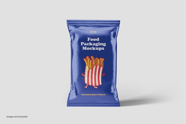 Food packaging mockup