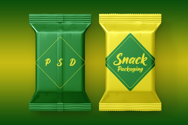 Food packaging mockup