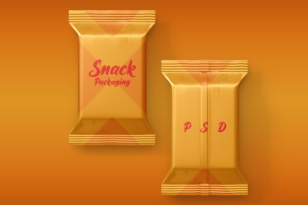 PSD mockup di imballaggio alimentare