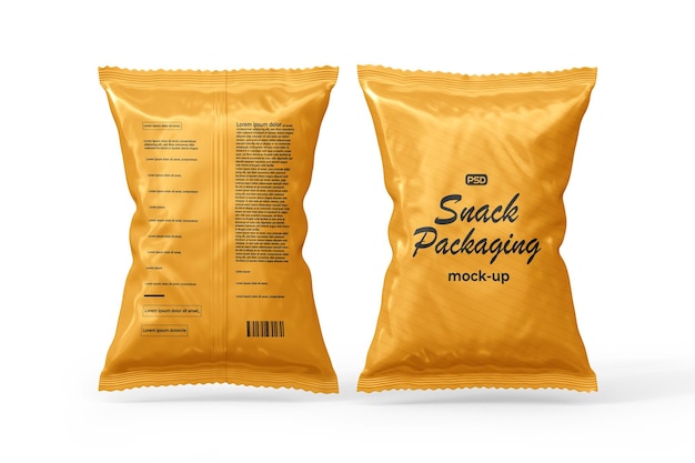 Food packaging mockup